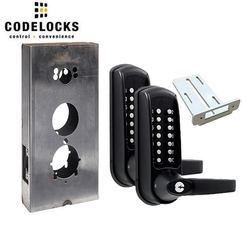 Code Locks - CL615 Gate Box Kit - Mechanical Lock - Heavy Duty - Tubular Latchbolt Gate Box Kit - Code In / Out - Passage Function -Optional Finish - Grade 2 - UHS Hardware
