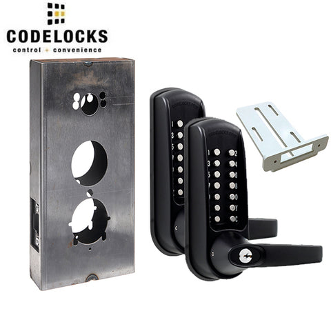 Code Locks - CL610 Gate Box Kit - Mechanical Lock - Heavy Duty - Tubular Latchbolt Gate Box Kit - Code In / Out - Optional Finish - Grade 2 - UHS Hardware