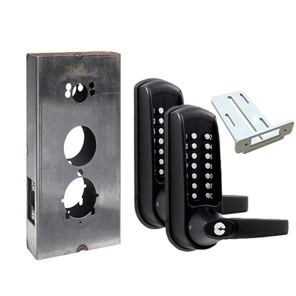 Code Locks - CL610 Gate Box Kit - Mechanical Lock - Heavy Duty - Tubular Latchbolt Gate Box Kit - Code In / Out - Optional Finish - Grade 2 - UHS Hardware