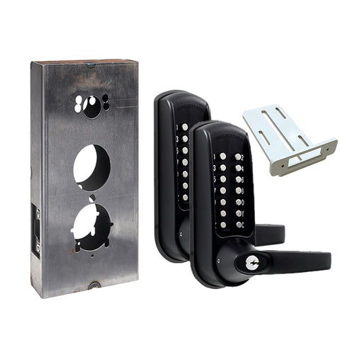 Code Locks - CL610 Gate Box Kit - Mechanical Lock - Heavy Duty - Tubular Latchbolt Gate Box Kit - Code In / Out - Optional Finish - Grade 2 - UHS Hardware