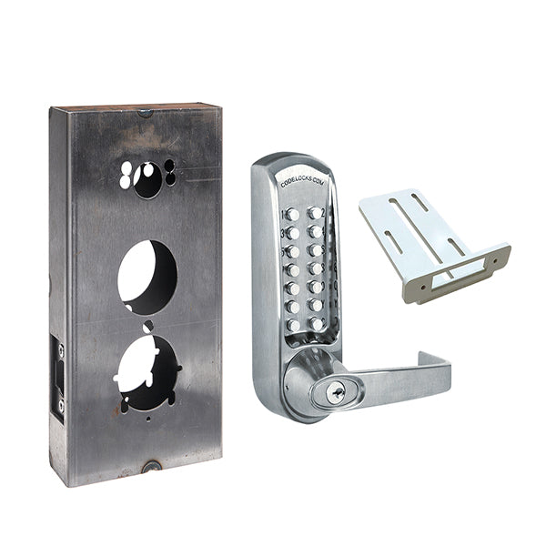 Code Locks - CL615 Gate Box Kit - Mechanical Lock - Heavy Duty - Tubular Latchbolt Gate Box Kit - Passage Function - Optional Finish - Grade 2 - UHS Hardware