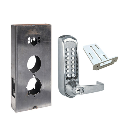 Code Locks - CL615 Gate Box Kit - Mechanical Lock - Heavy Duty - Tubular Latchbolt Gate Box Kit - Passage Function - Optional Finish - Grade 2 - UHS Hardware