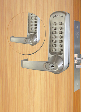 Code Locks - CL650 - Mechanical Lock - Heavy Duty - 2 3/4" Backset - Mortise Lock - Code In / Out - Optional Marine Grade - Grade 2 - UHS Hardware