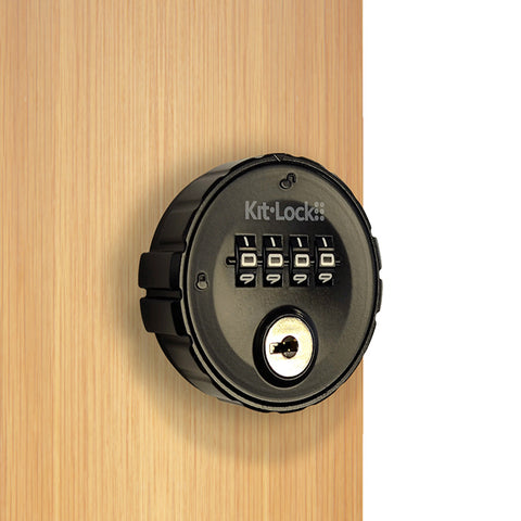 Code Locks - KL10 - Mechanical Combination Lock - Kit Lock - Private Function - Black - UHS Hardware