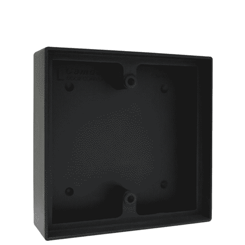 Camden CM-43LP - Surface Box - Shallow Depth - Flame/Impact Resistant Black Polymer ABS - UHS Hardware