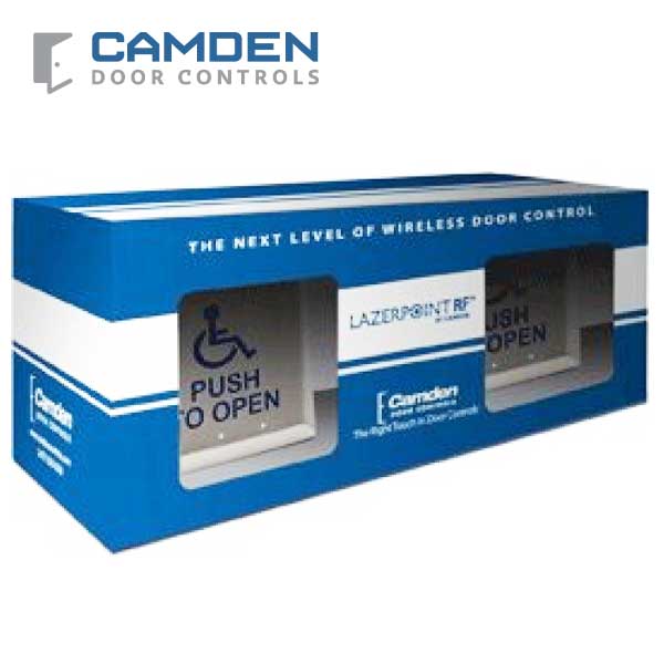 Camden - RFL454-LPA - Wireless Switch Kit w/ Advanced Receiver - Surface Shallow Box - Push Plate Switch & Wall Switch Transmitter - UHS Hardware