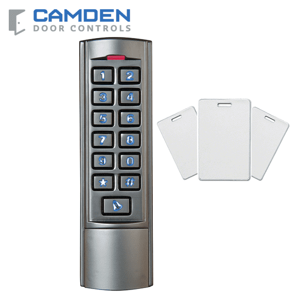 Camden CV-110SPK Standalone PROX Reader & Keypad - 2000 Users - Vandal & Weather Resistant IP68 - 12 VDC - UHS Hardware
