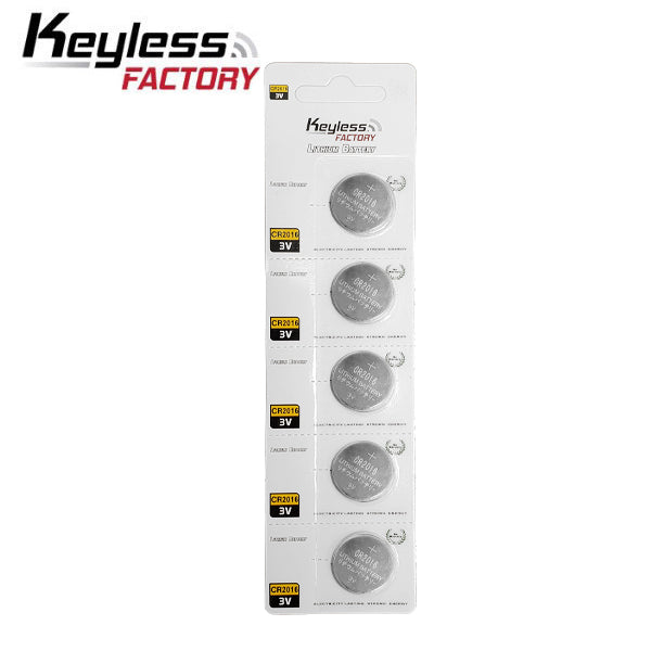 KeylessFactory - CR2016- 3V Lithium Battery (5-Pack) - UHS Hardware