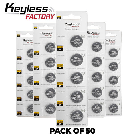 KeylessFactory - CR2025  - 3V Lithium Battery (50-Pack) - UHS Hardware