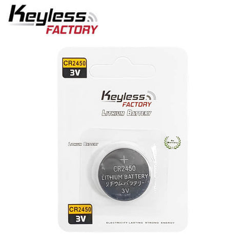 KeylessFactory - CR2450 - 3V Lithium Battery (1-Pack) - UHS Hardware