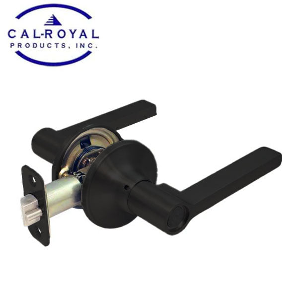 Cal-Royal - Heritage - Residential Cylindrical Lever Set - Passage - Allure Lever - Kwikset Keyway - Black - Grade 3 - UHS Hardware