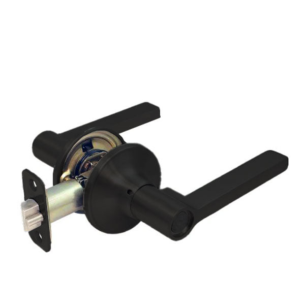 Cal-Royal - Heritage - Residential Cylindrical Lever Set - Passage - Allure Lever - Kwikset Keyway - Black - Grade 3 - UHS Hardware