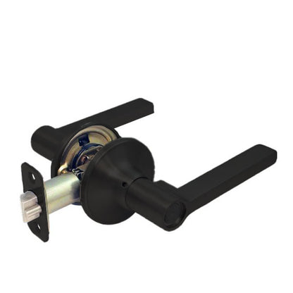 Cal-Royal - Heritage - Residential Cylindrical Lever Set - Passage - Allure Lever - Kwikset Keyway - Black - Grade 3 - UHS Hardware