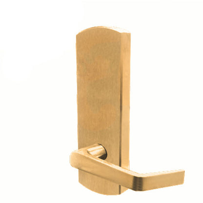 Cal-Royal - Rigid Lever Escutcheon - 2-3/4 " Backset - 7700 Series Exit Device Trim - Passage - Bright Brass - Grade 1 - UHS Hardware