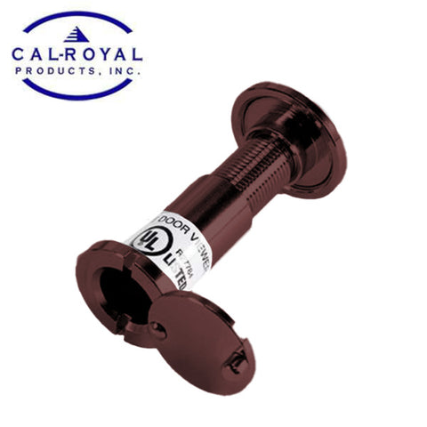 Cal-Royal  - Privacy Door Viewer - For 1-3/8" to 2-1/4" doors - UL Rated  - Rotating Cover - Oil Rubbed Bronze