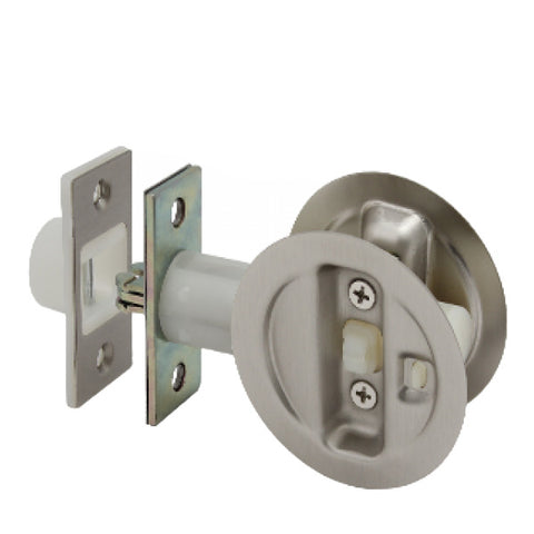 Cal-Royal - RSDL20 - Pocket Door Lock - 2 3/8" Backset - 1 3/4" Door Thickness - Satin Nickel