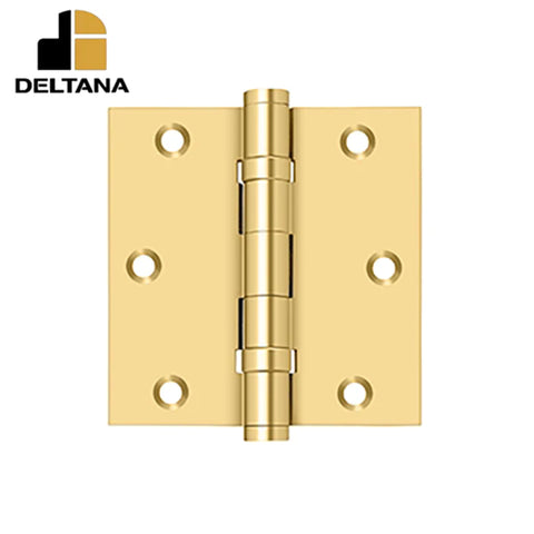 Deltana - 3-1/2" x 3-1/2" Square Hinge - Ball Bearing - 0.119 Thickness - Optional Finish