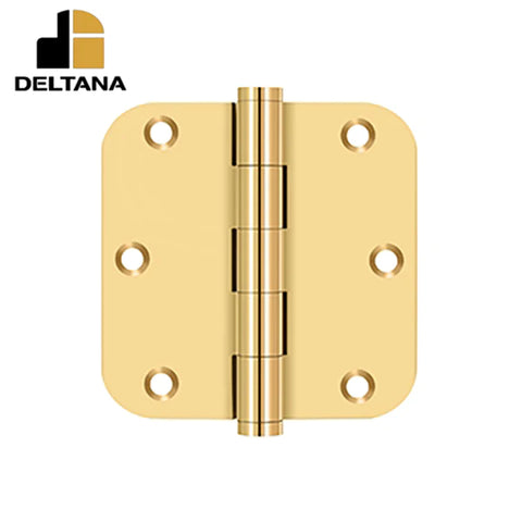 Deltana - 3-1/2" x 3-1/2" x 5/8" Radius Hinge - 0.119 Thickness - Optional Finish