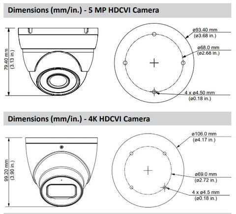 Dahua / HDCVI DVR Kit / 16 Channels /  8 x 5MP, and 4 x 4K Mini Eyeball / 4K / DH-C7168E124 - UHS Hardware