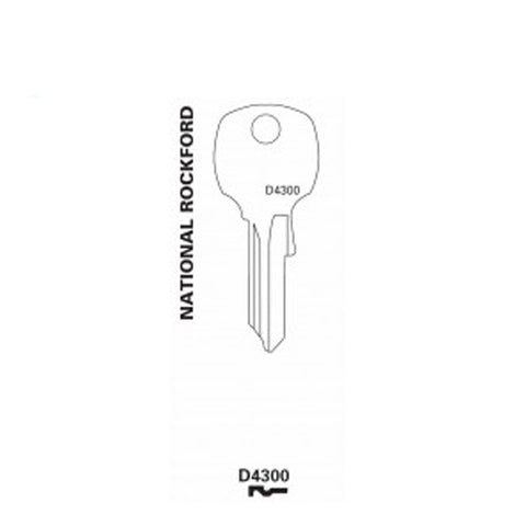 JET - National Rockford Mailbox Key Blank (D4300) - UHS Hardware