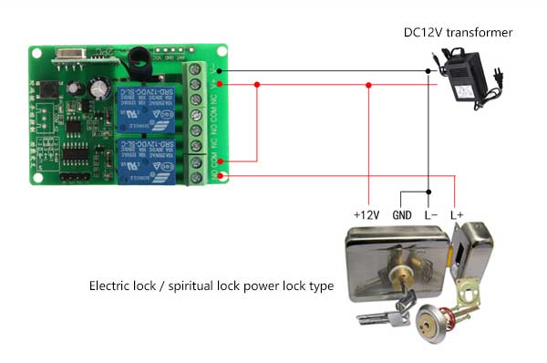 Wireless Remote Control Switch Kit - 2 Door - 2-Channel Receiver & 2 ...
