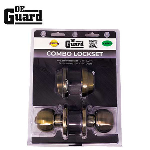 Premium Combo Lockset - Antique Bronze - Entrance - Retail Packaging - SC1 - Grade 3 - UHS Hardware