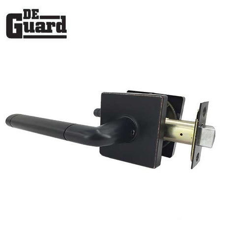 Premium Contemporary Leverset & Deadbolt Combo Lock  - Square Rose - Oil Rubbed Bronze  - Grade 3 - (SC1 / KW1) - UHS Hardware