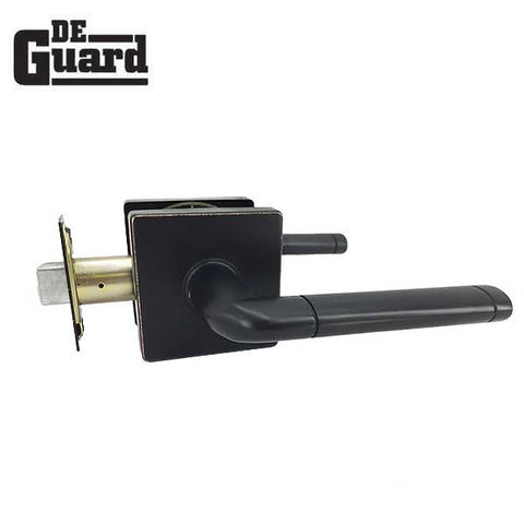 Premium Contemporary Leverset & Deadbolt Combo Lock  - Square Rose - Oil Rubbed Bronze  - Grade 3 - (SC1 / KW1) - UHS Hardware