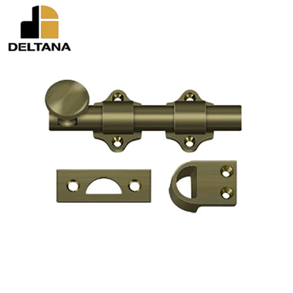 Deltana - 4" Dutch Door Bolt - Heavy Duty - Optional Finish