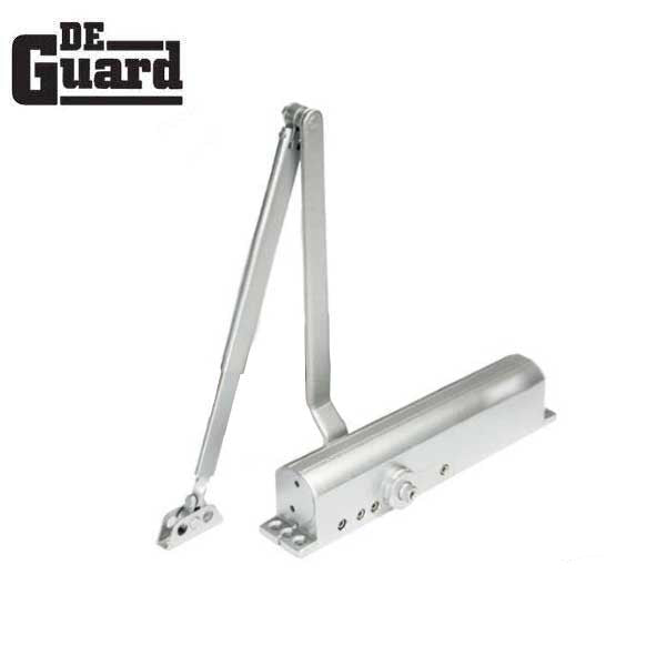 Hydraulic Door Closer / Back Check / w/ P.A Bracket - Grade 1 - Satin Nickel - Adjustable Size 1-6 - UHS Hardware