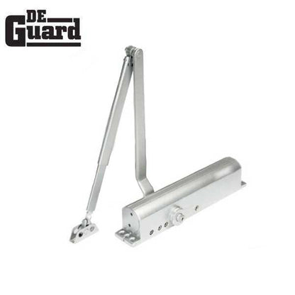Hydraulic Door Closer / Back Check / w/ P.A Bracket - Grade 1 - Satin Nickel - Adjustable Size 1-6 - UHS Hardware