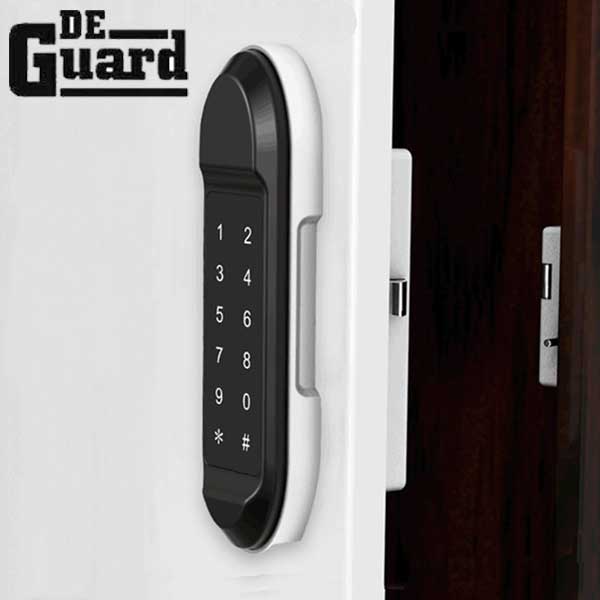 Electronic Keyless Entry Smart Hotel Cabinet Lock - Bluetooth / App Control / Prox Card / Key Code - Matte Black - UHS Hardware