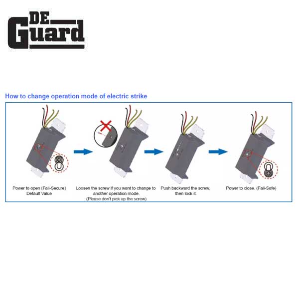 UL Listed Electric Strike Kit w/ 2 Face Plates - Adjustable Fail Safe / Fail Secure -  Adjustable 12/24VDC - Grade 1 - UHS Hardware