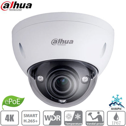 Dahua / IP / 8MP / Dome Camera / Motorized Varifocal / 7-35mm Lens / Outdoor / WDR / IP67 / IK10 / 100m IR / ePoE / 5 Year Warranty / DH-IPC-HDBW5831EN-Z5E - UHS Hardware