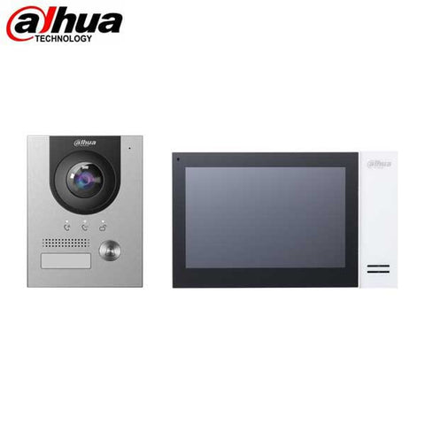 Dahua / IP Intercom Kit / Video Doorbell with Monitor & POE Switch / 2MP / Fixed / 1.9mm Lens / Outdoor / IP65 / IK07 / Active Alarm / Built-in Microphone & Speaker / 5 Year Warranty / DH-KTP01-S - UHS Hardware