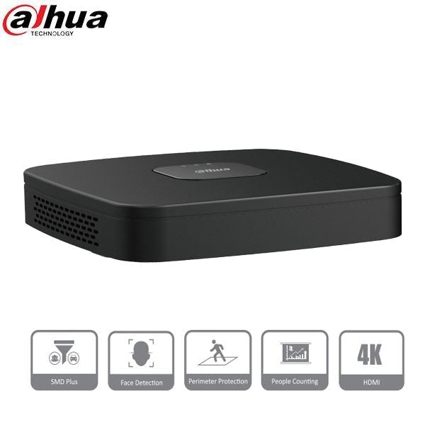 Dahua / 8 Channel / 8MP / 4K NVR / 1 SATA / No HDD / DH-N41C2P - UHS Hardware