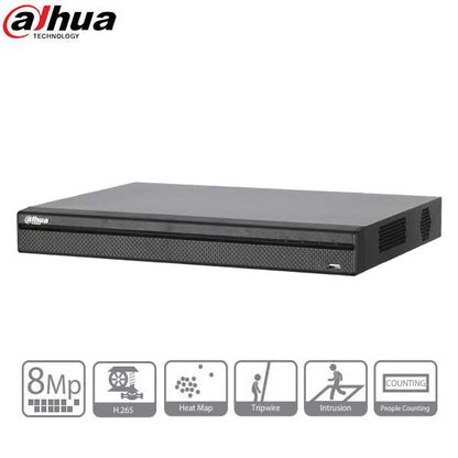 Dahua / 4 Channels / 4K / PoE NVR / 8MP / 2 SATA / 4TB HDD / N42B1P4 - UHS Hardware