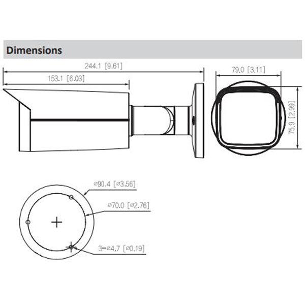 Dahua / IP / 4MP / Bullet Camera / Vari-Focal / 2.7-12 mm Lens / Outdoor / Ultra WDR / IP67 / Night Color 2.0 / ePoE / Smart Motion Detection / 5 Year Warranty / DH-N45EFNZ - UHS Hardware