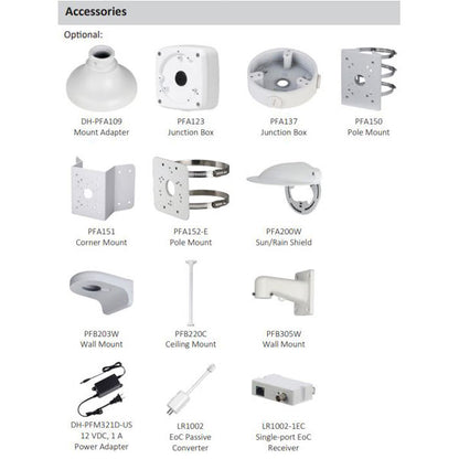 Dahua / IP / 4MP / Dome Camera / Motorized Varifocal / 2.7-12mm Lens / Outdoor / Ultra WDR / IP67 / IK10 / Night Color 2.0 / ePoE / 5 Year Warranty / DH-N45EYNZ - UHS Hardware