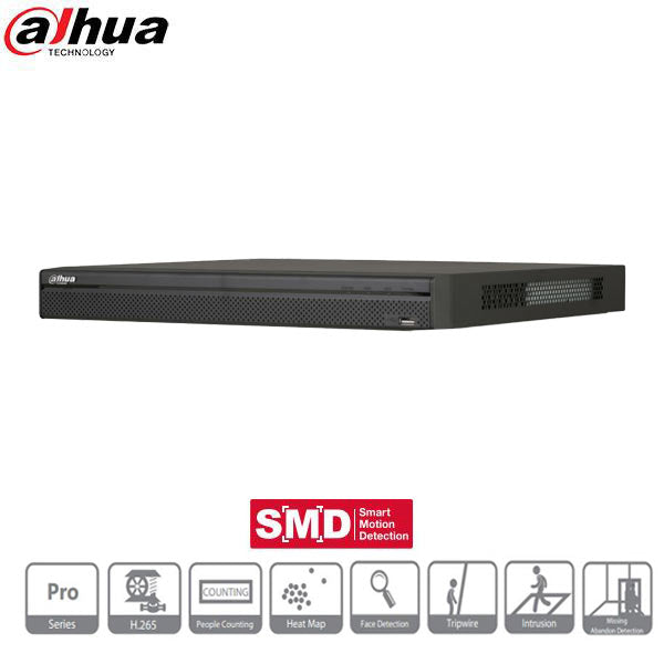 Dahua / 16 Channel / 12MP / ePOE NVR / 4 SATA / 20TB HDD / DH-N54B3P20 - UHS Hardware