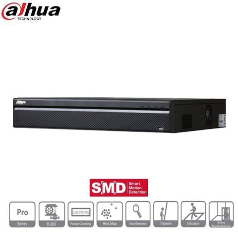 Dahua / 32 Channel / 12MP / Dual NIC NVR / 4 SATA / 8TB HDD / DH-N54B5N8 - UHS Hardware
