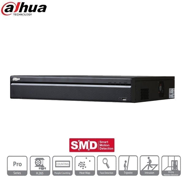 Dahua / 32 Channel / 12MP / Dual NIC NVR / 4 SATA / 6TB HDD / DH-N54B5N6 - UHS Hardware