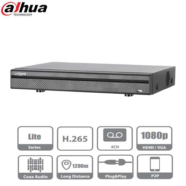 Dahua / HDCVI DVR / 4 Channels / 5MP / Mini 1U / Penta-brid / 1080p / 6TB HDD / X51B1E6 - UHS Hardware