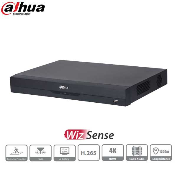 Dahua / HDCVI DVR / 8 Channels / Analytics+/ 1U / Penta-brid / 8MP / 4k / 8TB HDD / X82B2A8 - UHS Hardware