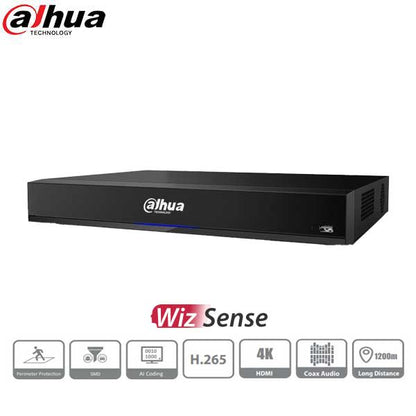 Dahua / HDCVI DVR / 8 Channels / Analytics+ / 1U / Penta-brid / 8MP / 4K / 4TB HDD / X82R2A4 - UHS Hardware