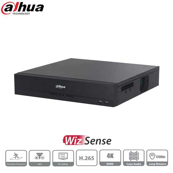Dahua / HDCVI DVR / 32 Channels / Analytics+/ 2U / Penta-brid / 12MP / 4k / 10TB HDD / X88B5S10 - UHS Hardware