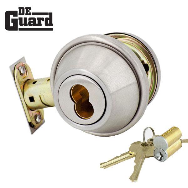Heavy Duty IC Core Deadbolt and IC Core Cylinder Bundle - Grade 2 - Satin Stainless Steel - SC1 - UHS Hardware