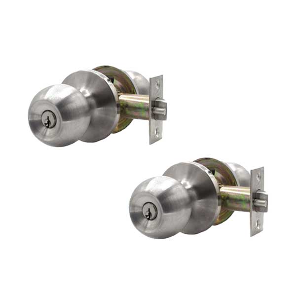 2x Premium Knob Set - Stainless Steel - Entrance - Grade 3 - (SC1) (2 For 1) - UHS Hardware