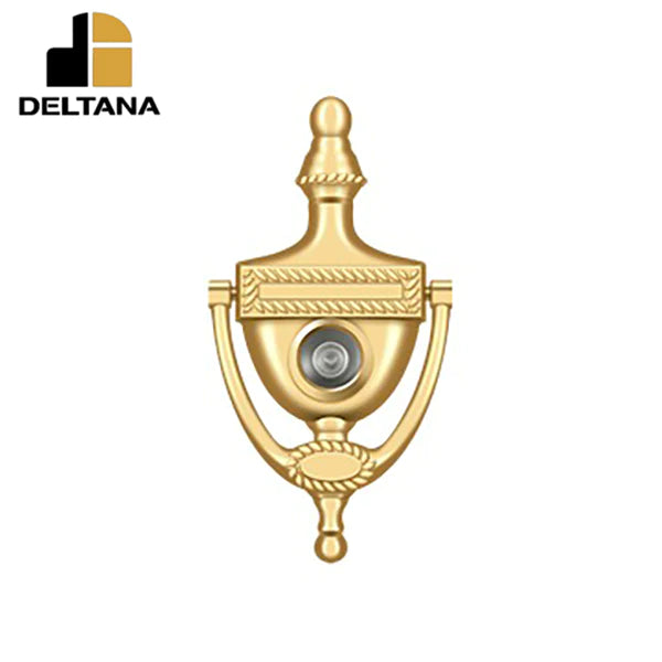 Deltana - Door Knocker-Viewer - Victorian Rope - 3-7/8" Center To Center - 180 Degree View Range - Optional Finish
