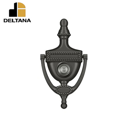 Deltana - Door Knocker-Viewer - Victorian Rope - 3-7/8" Center To Center - 180 Degree View Range - Optional Finish